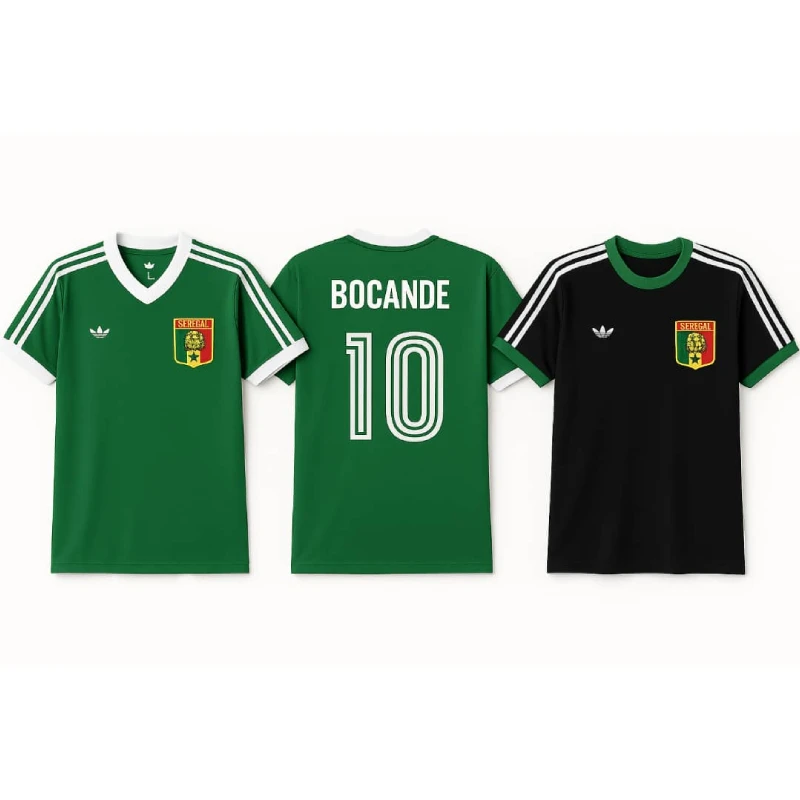 Maillot Senegal Rétro Caire 86 - édition limitée - Niang Ballo